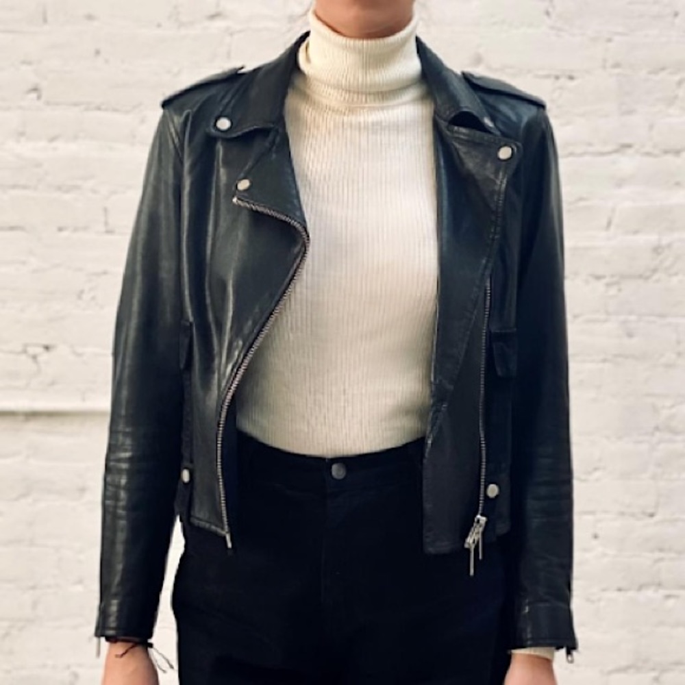 Allsaints Leather Jacket - Size 0